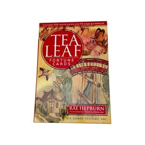 US Games‎ Systems Tea Leaf Fortune Cards Set Tan Red Rae Hepburn Divination